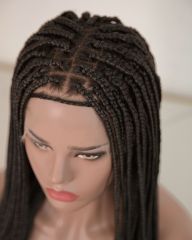 Black Knotless Full Lace Box Braided Wig (Ready To Ship)