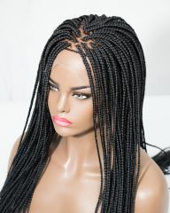Small Box Braided Lace Front Wig ( Ready To Ship)