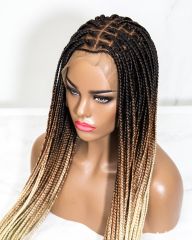 Leah - Knotless Box Braided Wig (Lace Front Wig)