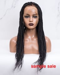 Small Box Braided Full Lace Wig (Size S)