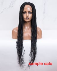 Small Box Braided Full Lace Wig (Size M)