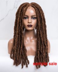 Blonde Faux Locs Full Lace Wig(Size S)