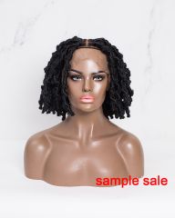 Short Butterfly Locs Lace Front Wig (Size M)