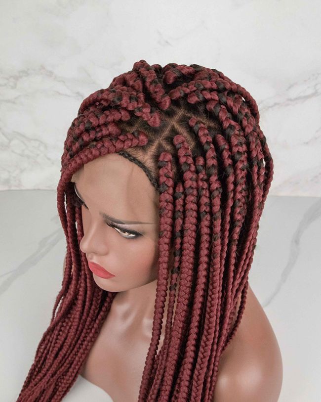 NeatandSleek  Brown Small box braided wig