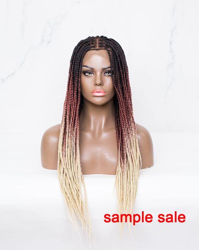 NeatandSleek  Brown Small box braided wig