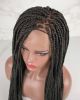 Black Small Box Braided Full Lace Wig(Ready To Ship)