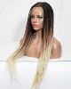 Ombre Knotless Box Braided Full Lace Wig (Ready To Ship)