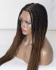 Zuri - Knotless Ombre Brown Box Braided Wig